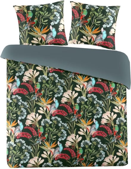 Papillon Helena Dekbedovertrek - Eenpersoons - 140x200/220 cm - Groen