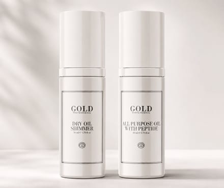 Gold Professional Dry Oil Shimmer & All Purpose Oil with Peptide