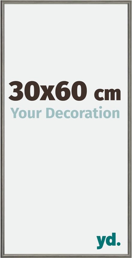 Your Decoration - Fotolijst 30x60 cm - Aluminium - Mercury Structuur - New York