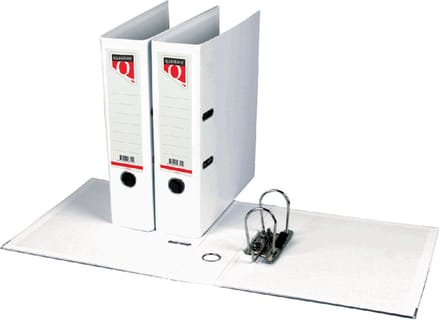 Ordner Quantore - A4 - 80mm breed - PP kunststof - wit
