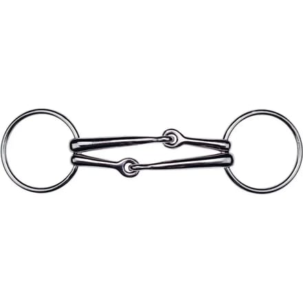 Feeling Roestvrij Staal Dubbel Gebroken Trensbit Zilver 12.5 cm