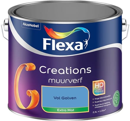 Flexa - Creations Muurverf Extra Mat - Vol Golven - Mengverf - 2,5 L