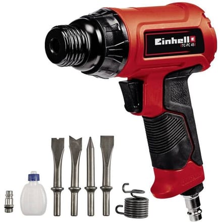 Einhell Pneumatische Hakbeitel TC-PC 45 - 1.2 J - Incl. 4-delige beitelset (120 mm)