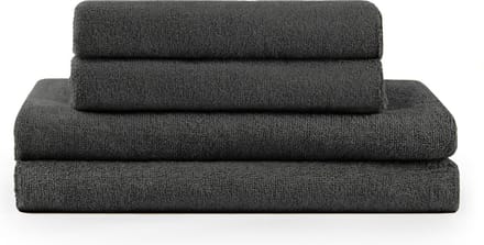 Blumtal Terry Handdoeken Set - 2 x Baddoek & 2 x Handdoek: Antraciet