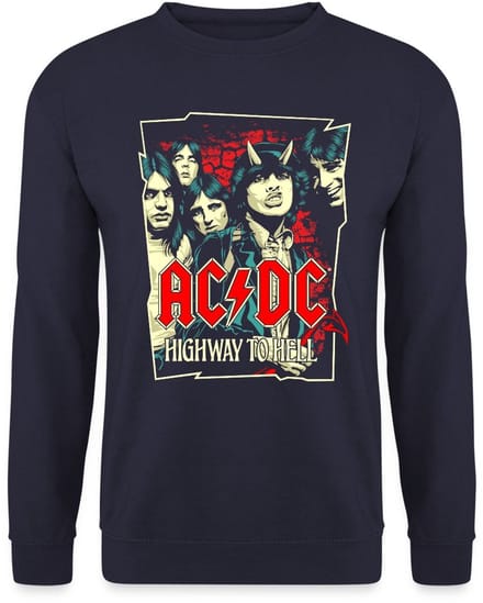 AC/DC Logo En Band Highway To Hell Album Sweater Heren