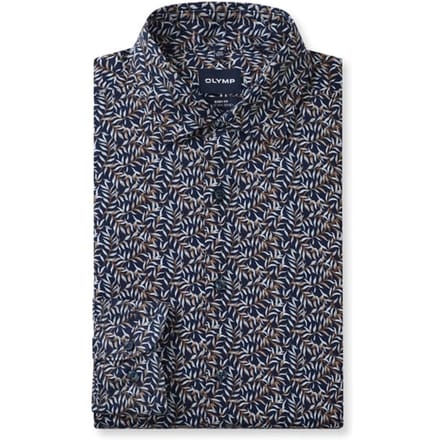 OLYMP Level Five 24/Seven Overhemd, Body Fit, Kent, Marineblauw
