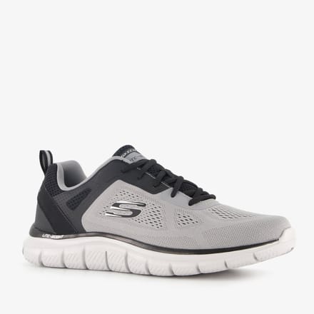 Skechers Track Ripkent heren sneakers grijs zwart