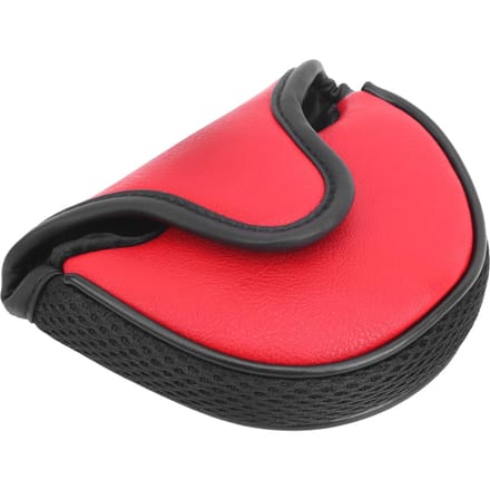Housses de Protection pour Putter de Golf Headcover Demi-Cercle Cuir PU Garde Accessoire Imperméable Rouge red