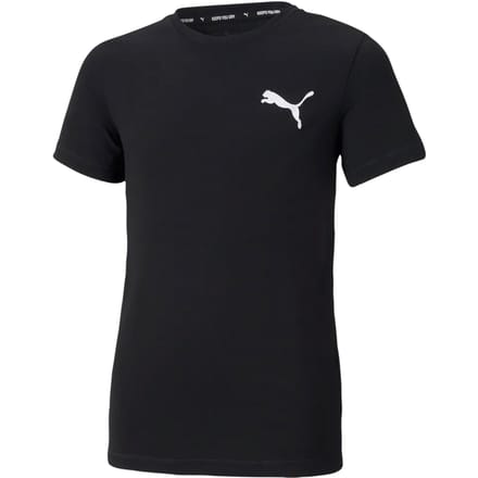 PUMA ACTIVE Small Logo Tee B Jongens T-shirt - Puma Black - Maat 128