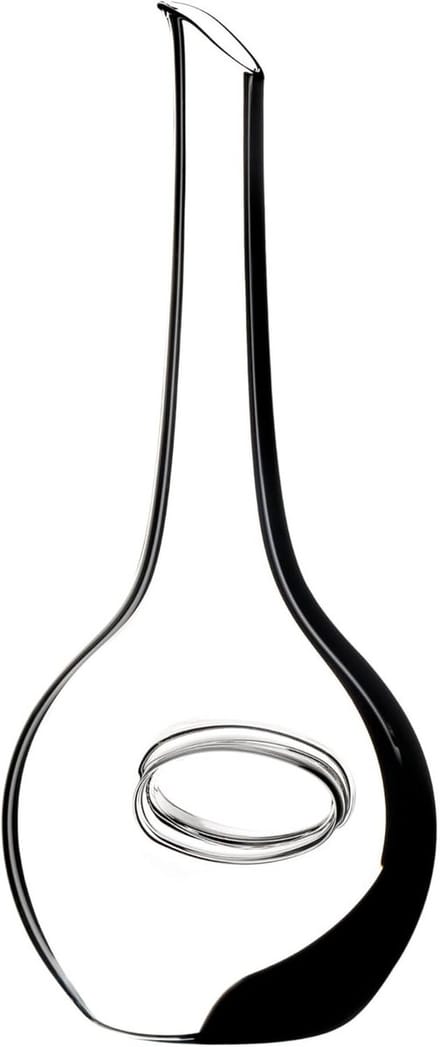 Zwart Tie Occhio Nero Decanter - Handgemaakte Kristallen Wijnkaraf 1210 ml