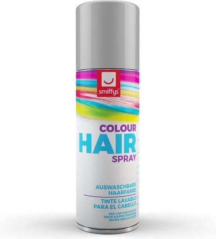 Smiffys - Hair Colour Haarlak - Zilverkleurig