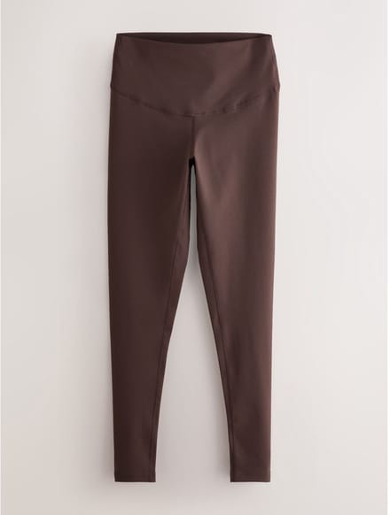 Next - Dames - Lange Dry Tech sportlegging met buikcorrectie en hoge taille - Bruin