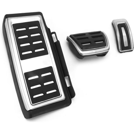 Auto Gaspedaal Rem Koppeling Voetsteun Antislip Vervanging voor Seat Leon 2014 ? 2017 LHD black