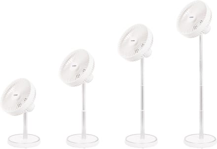 Vento Draadloze Telescopische Ventilator - Ventilator - Draadloos - Telescopisch - 4 Snelheden - Oplaadbaar