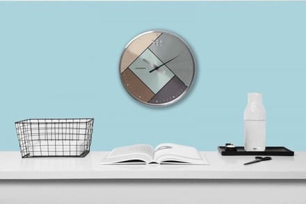 Cloudnola – SKU0070 – Wandklok – Ø20 cm – Rubik Silver