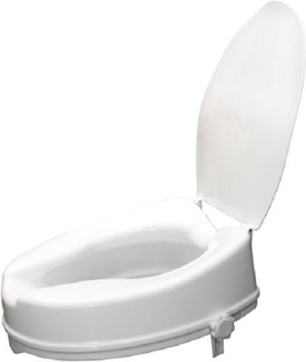 Aidapt Toiletverhoger 10 cm - Ergonomisch met deksel - Wit