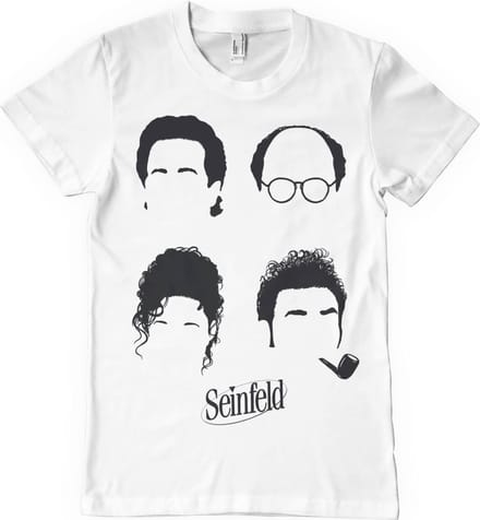 Seinfeld Heren Tshirt -2XL- Characters Wit