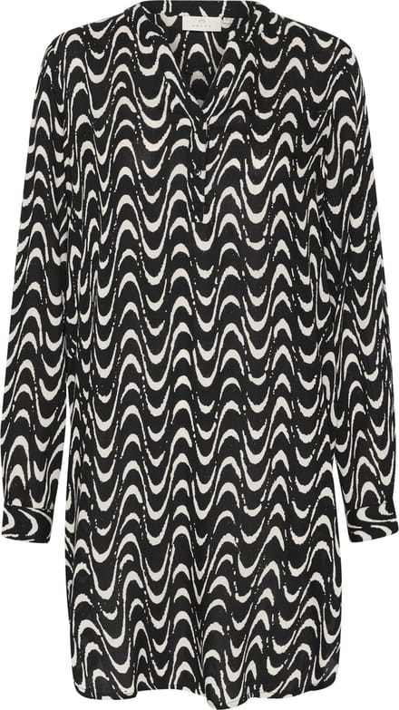 Kaffe KAmira Plain Weave Tunic Printed Dames Tuniek - Maat 38