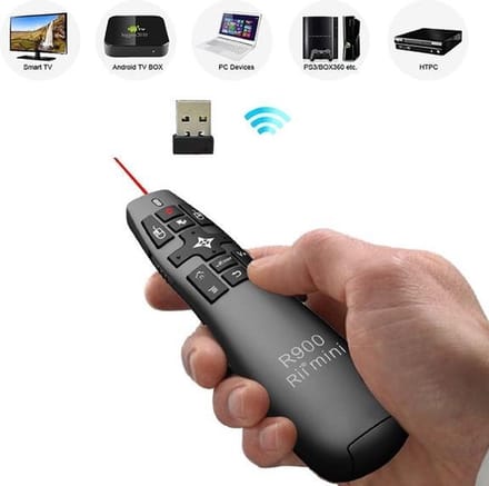 Rii Mini Wireless Keyboard i14 afstandsbediening RF Draadloos PC, TV, Tablet