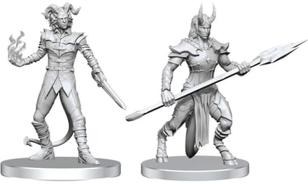 Wizkids Pathfinder Deep Cuts Unpainted Miniatures Vordine (Infantry Devil) & Pitborn Rogue Miniature Gaming & Tabletop