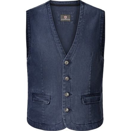 Jan Vanderstorm herren Bodywarmer - 64 - blauw - Plus Size