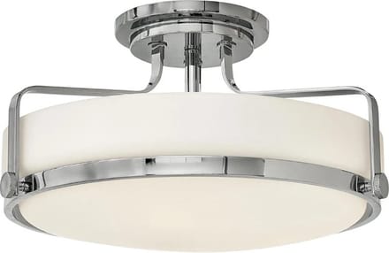 Hinkley LED Plafondlamp Harper | 3X E27 Max 60W | Dimbaar | Polished Chrome