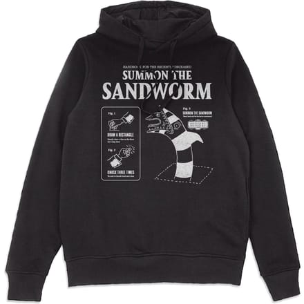 Beetlejuice Sandworm Instructional Hoodie - Black - S