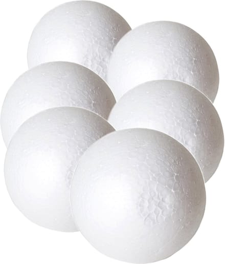 Piepschuim hobby vormen DIY ballen - 6x - styropor bollen - 7 cm
