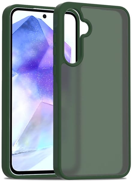 Solidenz Frosted Hoesje geschikt voor Samsung Galaxy A55 Hoesje Groen