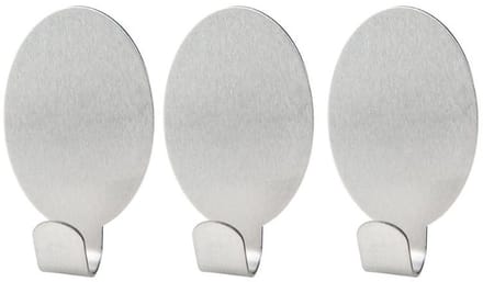 Set van 3 universele ovale zelfklevende haken Fackelmann Tecno