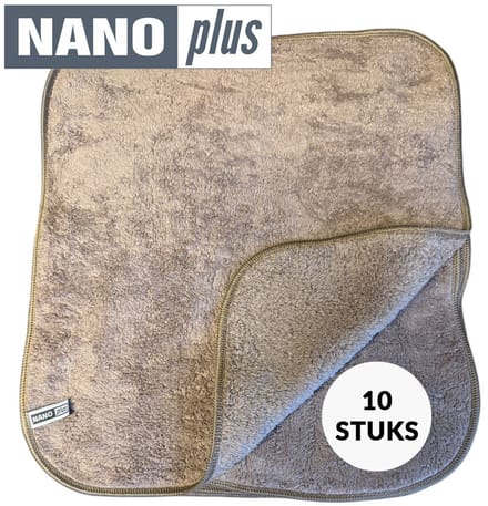 10X Nanodoek/Nanoplus/Vaatdoek/36x31/Taupe