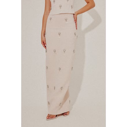 Odd Muse Crystal Maxi Skirt Blush Taglia: M | Maxi gonne Outlet | Donna