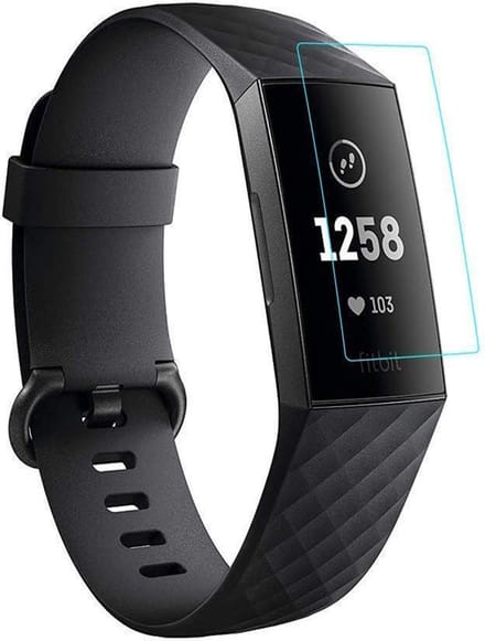 Screenprotector geschikt voor Fitbit Charge 4 - Glas PET Folie Screen Protector