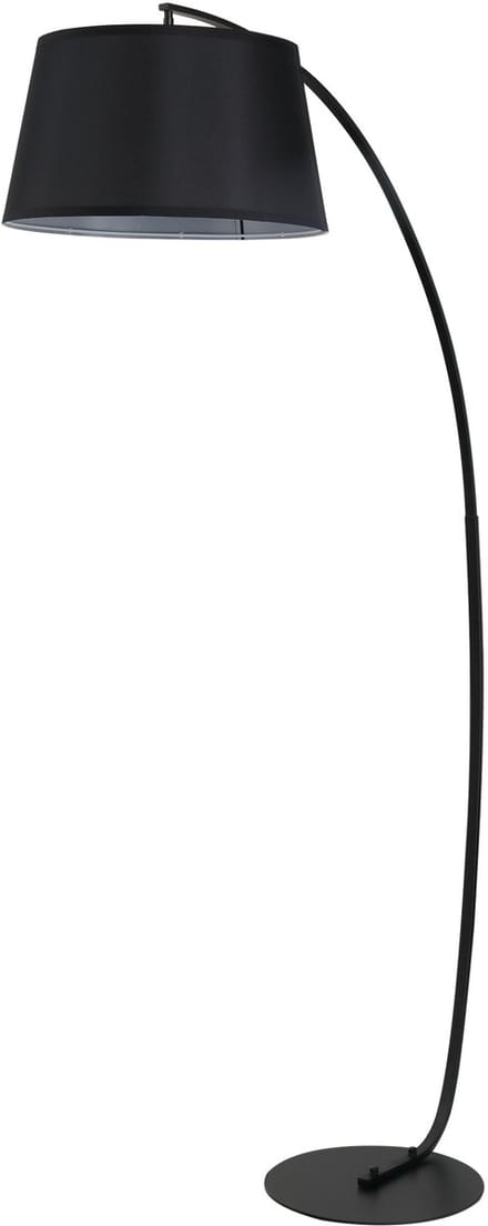 HOMCOM-Stehlampe-Metall-105L x 47B x 190H cm-Schwarz