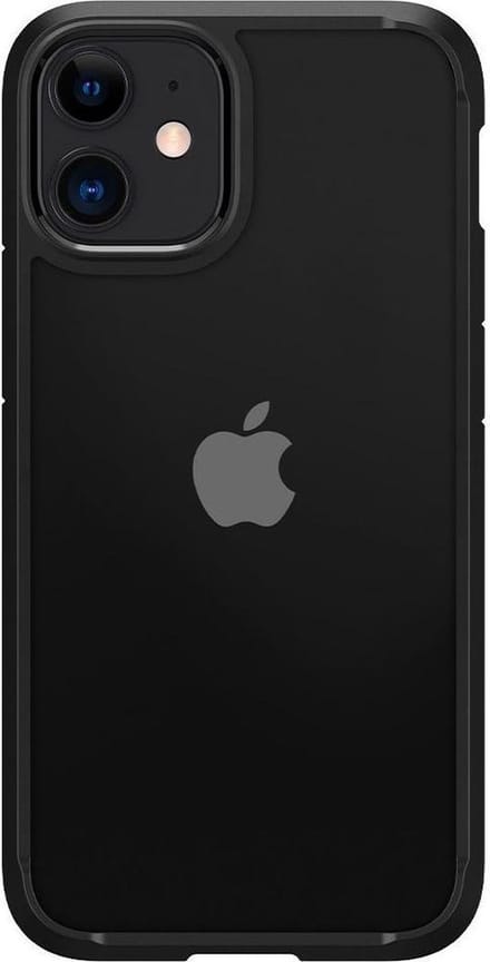 Spigen Crystal Hybrid Apple iPhone 12 Mini Hoesje Transparant Zwart