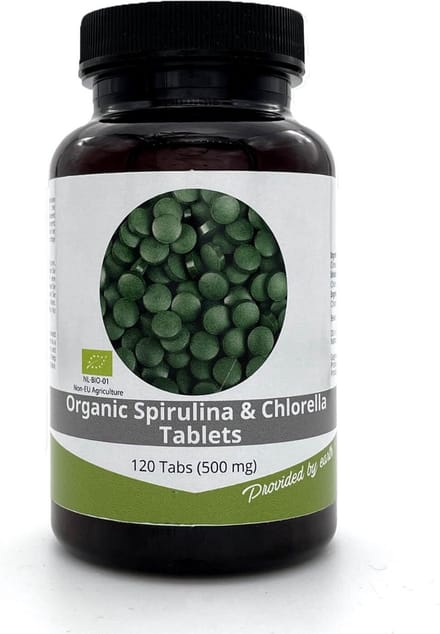 Nutrikraft - Chlorella Spirulina Tabletten Bio 120 Tabletten