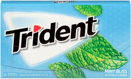 Trident Gum Mint Bliss - Amerikaanse kauwgom - 12 x 31 g