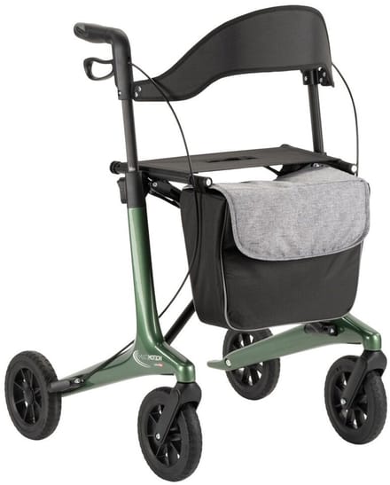 MultiMotion - Carbon rollator maat M - 5,5 kg - Softwielen - Groen