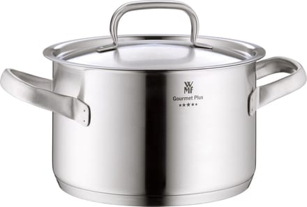 WMF Gourmet Plus - Kookpan Middelhoog - Ø16 cm - RVS - Geschikt voor alle warmtebronnen - Professionele Kwaliteit