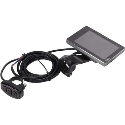 Elektrische Fiets LCD Display GD06 Fietscomputer Snelheidsmeter met 36V 48V Aansluiting voor Modificatie black