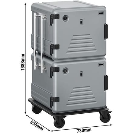 GGM Gastro Thermobox - Frontlader - GN 2/1 - 2x180 Liter - verwarmd - voor 24x GN 2/1