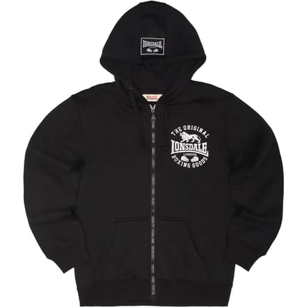 Lonsdale Seghill Sweatshirt Met Rits Zwart L Man