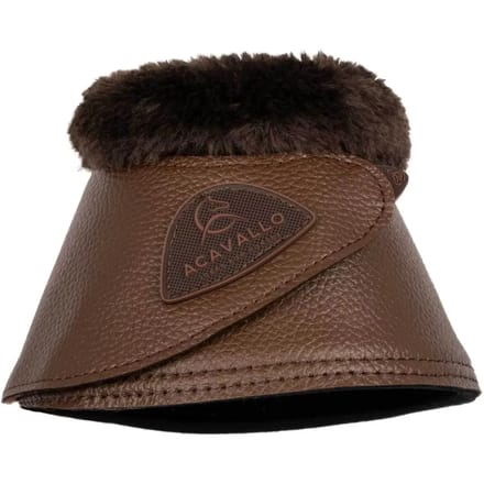 Paardenklokken met bont en klittenbandsluiting Acavallo