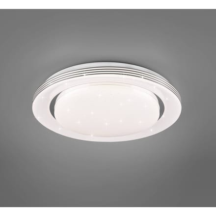 Reality Leuchten Plafondlamp Atria, Ø 38 cm, wit, kunststof, CCT