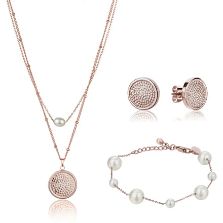Ketting, armband en oorbellen set Isabella Ford Hilda Pearl