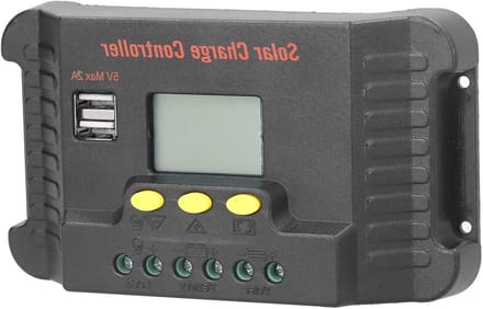 Zonne Laadregelaar - PWM Controller - Straatverlichting - Met LCD Timer - 12V 24V - Zwart