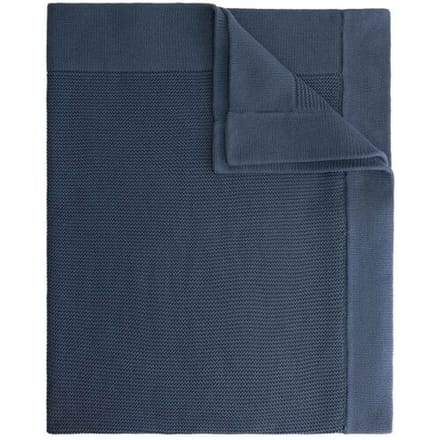 Prénatal wiegdeken Little Knits Steel Blue unisex