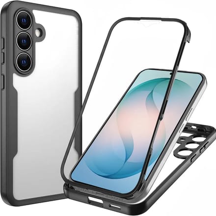 Hoesje geschikt voor Samsung Galaxy S26 Plus - Techsuit ColorVerse 360 Case met Screenprotector - Zwart