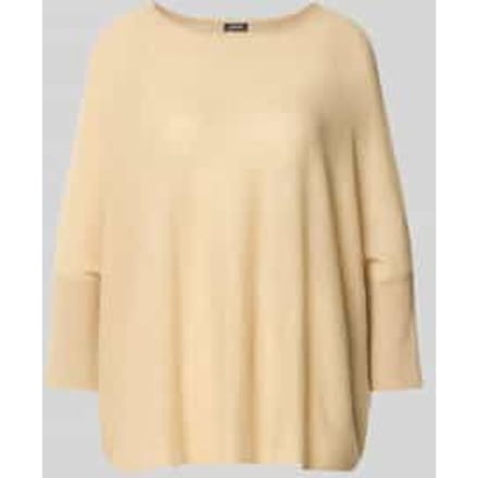 Gebreide pullover van kasjmier met 3/4-mouwen