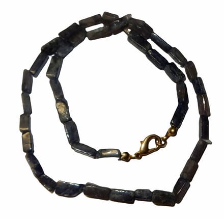 Blauw Aventurijn Blokjes Collier